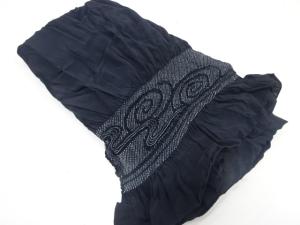 絞り　流水模様　男物兵児帯